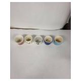 Johnson Bros Vintage Egg Cups - Set of 5, Made in England