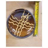 Charles Halling - Studio Pottery Bowl with Inlaid Yellow Network Pattern