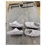 Chaco Gray Velcro Slip-On Shoes & Skechers Black Sneakers (Lot of 3)