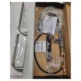 Glacier Bay - Stainless Steel Single Handle Spring Neck Kitchen Faucet