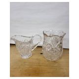 Crystal Glassware Set - Clear Cut, Starburst Pattern