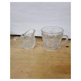 Crystal Glassware Set - Clear Cut, Starburst Pattern