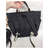 PacSafe Travel Bags Bundle - 2 Large Nylon Tote Bags & 2 Pouches (Lot of 4)