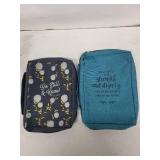 PacSafe Travel Bags Bundle - 2 Large Nylon Tote Bags & 2 Pouches (Lot of 4)