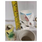 Carlton Ware Vintage Egg Cups - Assorted Animal Shapes, Set of 6, Made in England