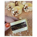 B. Altman & Co Capiz Shell Napkin Rings - Made in Philippines (Lot of 6)