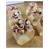 B. Altman & Co Capiz Shell Napkin Rings - Made in Philippines (Lot of 6)