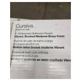 2 pk Kohler Cursiva 8-in Widespread Bathroom Faucet - Vibrant Brushed Moderne Brass Finish