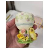 Porcelain Egg Cups (Lot of 4) - Vintage Floral Decor With Duck Figures