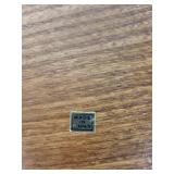 Goodwood Floral Plate Under Glass Cloche on Octagonal Wood Stand - Made in Japan