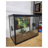 Oceanic Glass Terrarium with Mesh Top - Rectangular Habitat for Small Reptiles