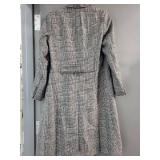 Nili Lotan Glen Plaid Wool Coat - Double-Breasted Long Overcoat (Women)