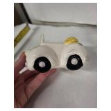 Vintage Vehicle Egg Cups - 5-Piece Ceramic Set Made in Taiwan