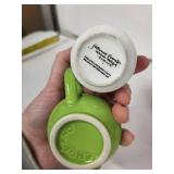 Egg Cups - Vintage Ceramic 5-Piece Set (Green Teapot, Leg Mug, Red Barrel, Green Drip, Flower Figurine)