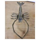Metal Lobster Sculpture - Industrial Coastal Wall Art