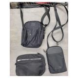 Travelon Crossbody Bag with Pacsafe Pouch & Travelon Phone Case