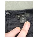 Ann Taylor Petite Palm-Tree Embroidered Top (8P) & Abstract Print Maxi Dress (10P)