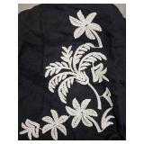 Ann Taylor Petite Palm-Tree Embroidered Top (8P) & Abstract Print Maxi Dress (10P)