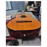 Ariana A103N Classical Guitar - Nylon-String, Made in Japan, Patterned Strap Included