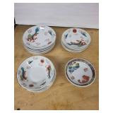 Red Dragon Vintage Hand-Painted Restaurant Ware - Japan Dinnerware Set