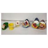 VEB Holzwaren Gahlenz Egg Cups - 5-Piece Vintage German Set