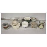 Wedgwood Vintage Egg Cups - Floral Porcelain, England Made