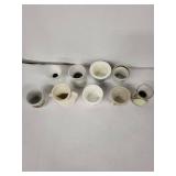 Wedgwood Vintage Egg Cups - Floral Porcelain, England Made