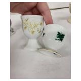 Vintage Egg Cups - Assorted Floral Porcelain (Lot of 8)