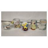 Vintage Nice Mice Egg Cups - Made in England (Lot of 5)