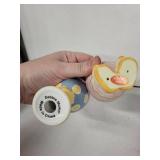 Debbie Munn Egg Cups - 6-Piece Ceramic Set - Vintage Made in China