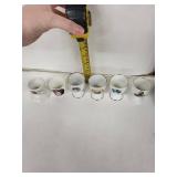 Limoges France Vintage Egg Cups with Portrait Decals