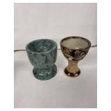 Egg Cups - Vintage Ceramic Set of 5 with Assorted Glazes