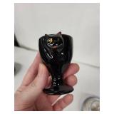 Topferei Vintage Egg Cups - Two with Attached Saucers (Lot of 3)