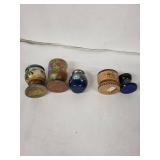 Egg Cups - Vintage Hand-Painted (Lot of 5) Peru