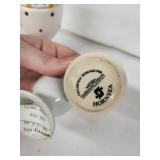 Hornsea Clown Egg Cup Set (Lot of 4) Vintage Ceramic