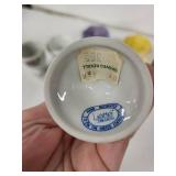 Liette Hand Decorated Egg Cups - Vintage Floral (Lot of 5)