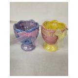 Liette Hand Decorated Egg Cups - Vintage Floral (Lot of 5)