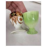 Egg Cups - Vintage Porcelain, Assorted Pastel Glazes (Lot of 6) - Japan