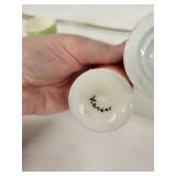 Egg Cups - Vintage Porcelain, Assorted Pastel Glazes (Lot of 6) - Japan