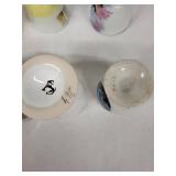 Vintage Hand-Painted Travel Egg Cups - 9-Piece Set