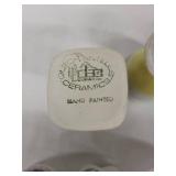 Vintage Hand-Painted Travel Egg Cups - 9-Piece Set