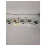 Vintage Egg Cups with Hand Painted Animals (Lot of 5)