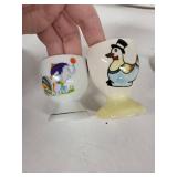 Vintage Egg Cups with Hand Painted Animals (Lot of 5)