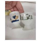 Vintage Egg Cups with Hand Painted Animals (Lot of 5)
