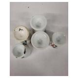 Vintage Egg Cups with Hand Painted Animals (Lot of 5)