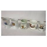 Crown Victoria Fine Bone China Egg Cups - Care Bears, Forever Friends, Sooty (Lot of 6)