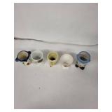 Vintage Ceramic Dog Egg Cups (Lot of 5)