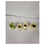 Animal Egg Cups - Vintage Ceramic Set of 4 - England (Lot of 4)