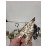 Vintage Silver Egg Cups Set with Stands - Assorted Lattice, Leaf & Ribbed Designs