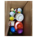 Assorted Plastic Egg Cups & Kitchen Accessories - Colorful Collectible Set